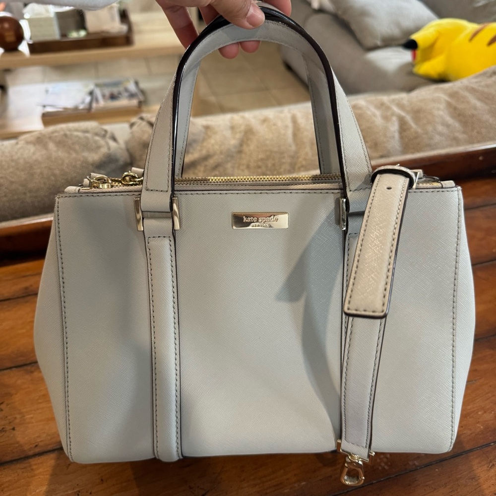 Kate Spade Soft Gray Satchel